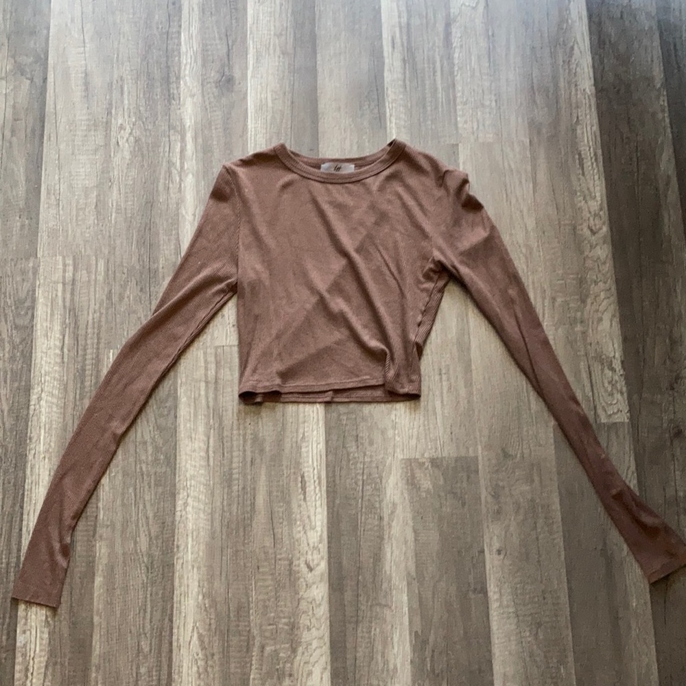 Naked Wardrobe long sleeve crop top